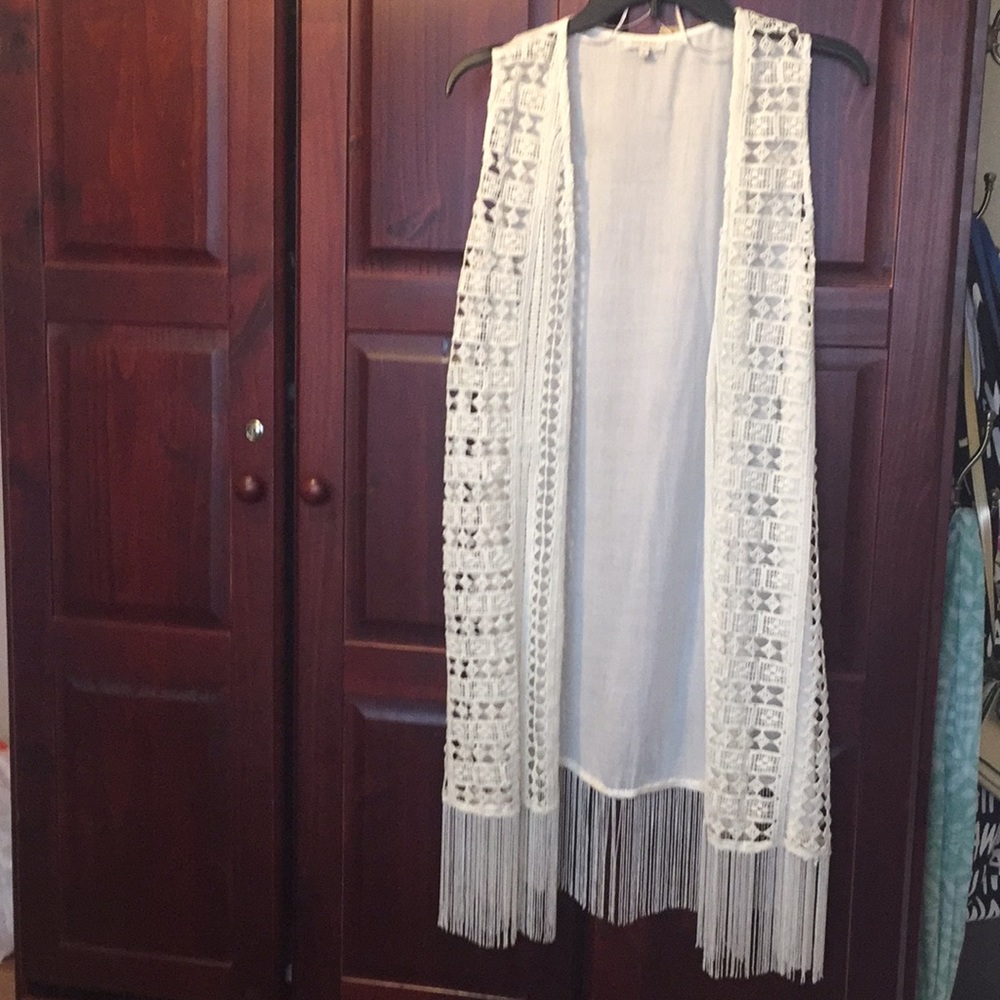 Bohemian fringe vest